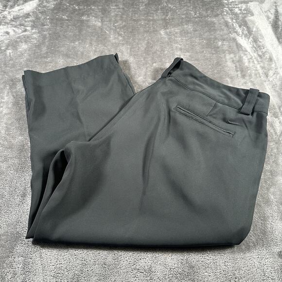 Nike Pants Womens 14 Black Golf Tour Performance Dri Fit Straight Leg Cropped‎ - Picture 6 of 11